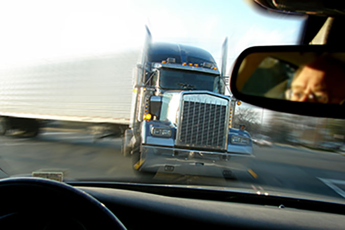 Accident with an 18 wheeler