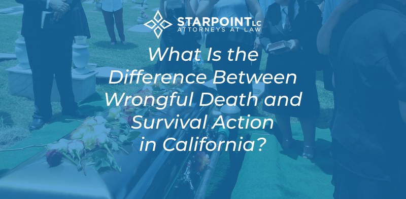 Wrongful death vs survival action